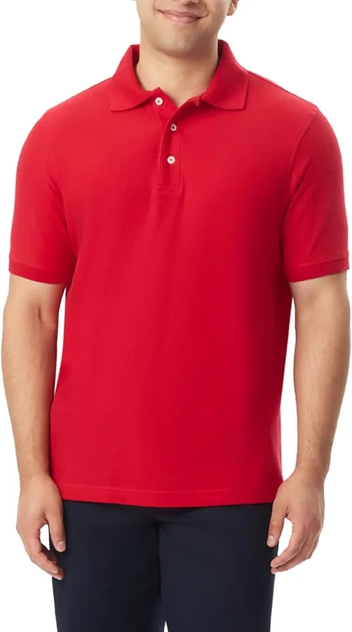 Pique Polo, Red