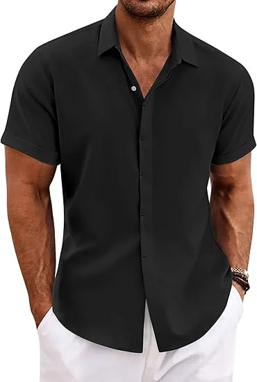 Short Sleeve Shirt, Black